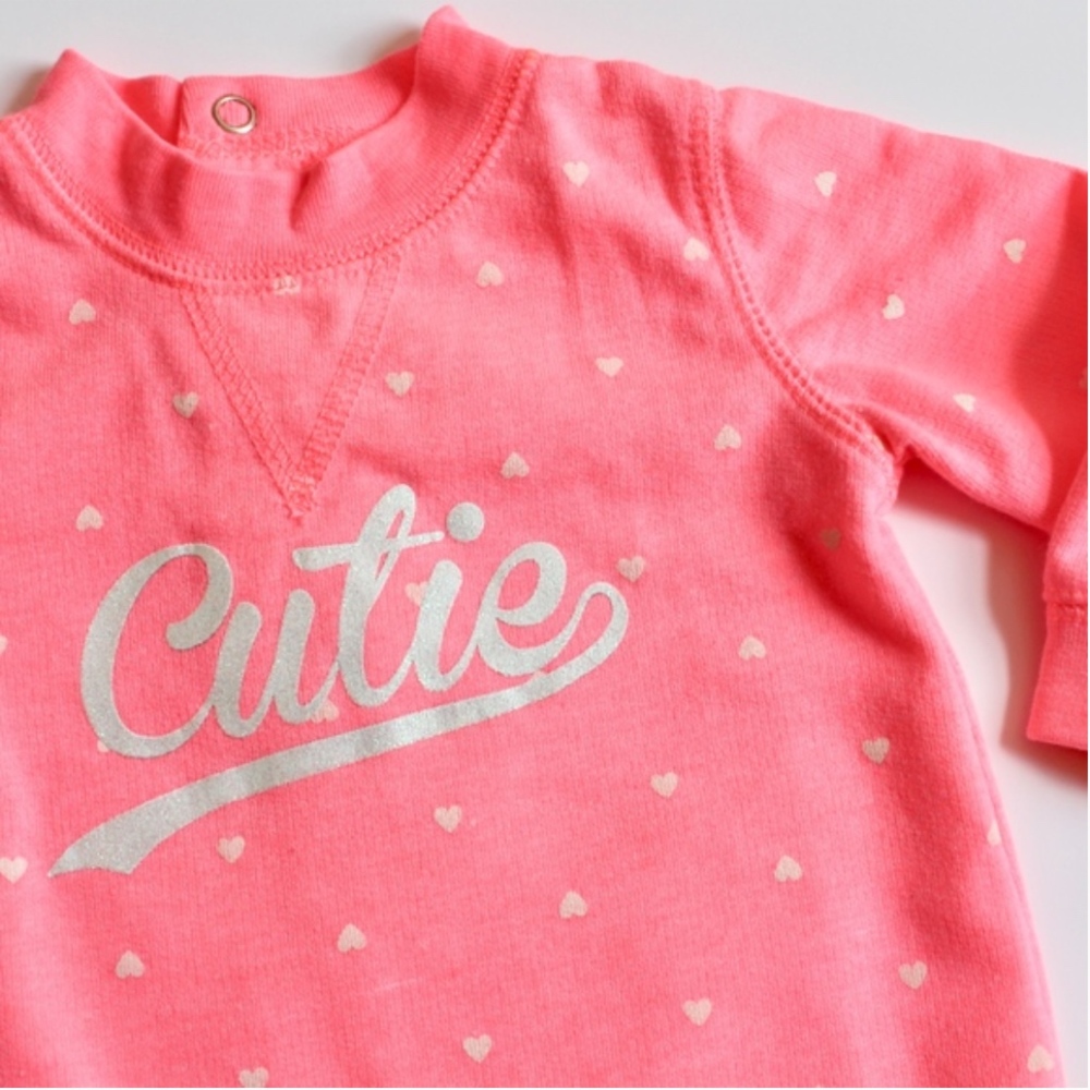 Carter's | One Piece "Cutie" Jumpsuit 6M - Picture 3 of 4